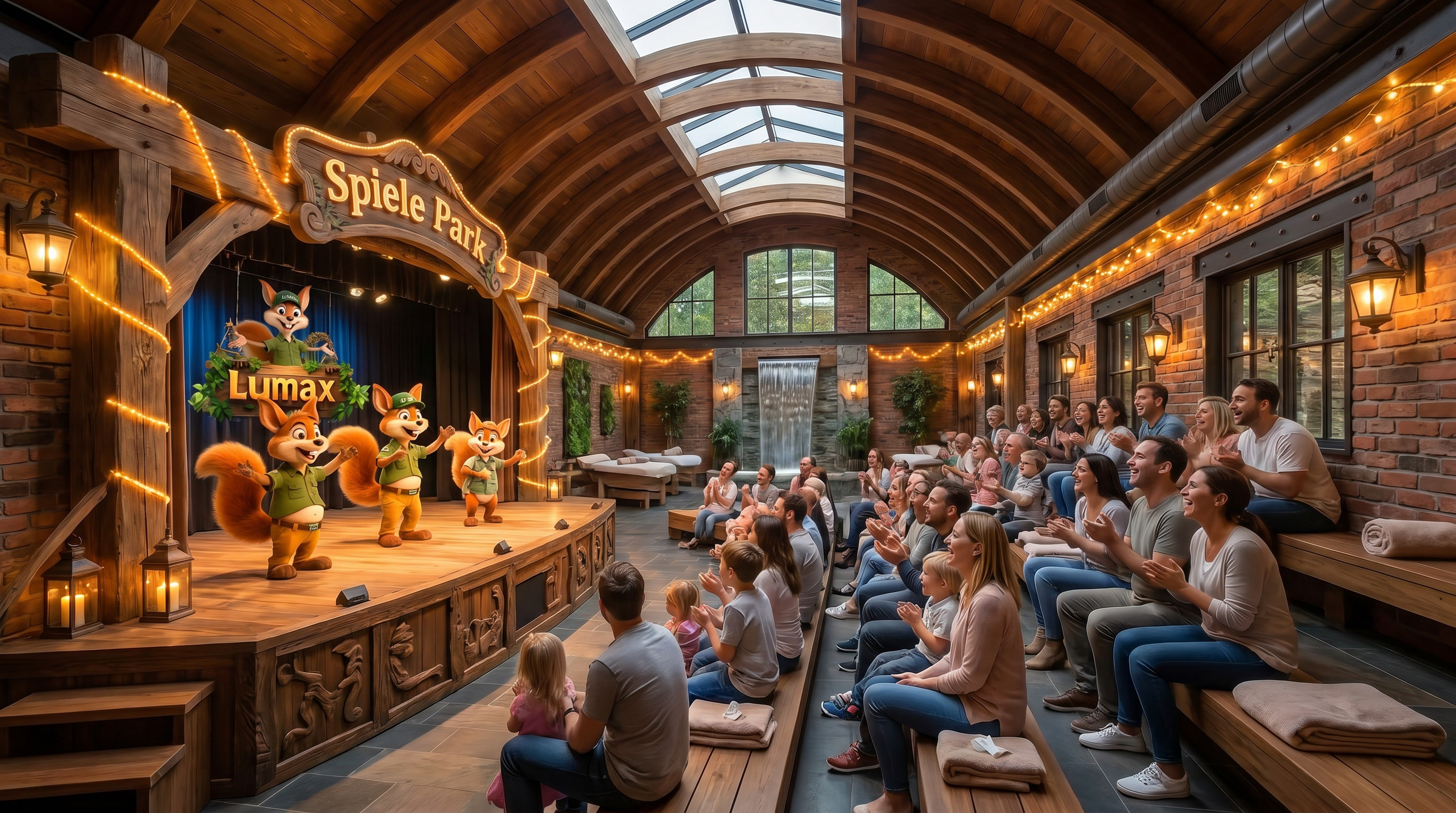 Puppentheater-Bereich im Lumax Spieleland